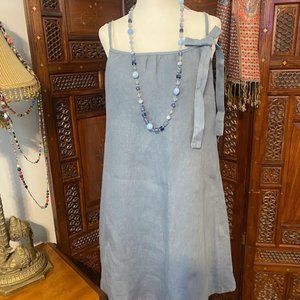 MADE IN ITALY Linen Tank Dress – Size Small